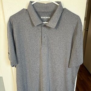 Bonobos Grey Golf Slim Fit Performance Polo - Large NWOT